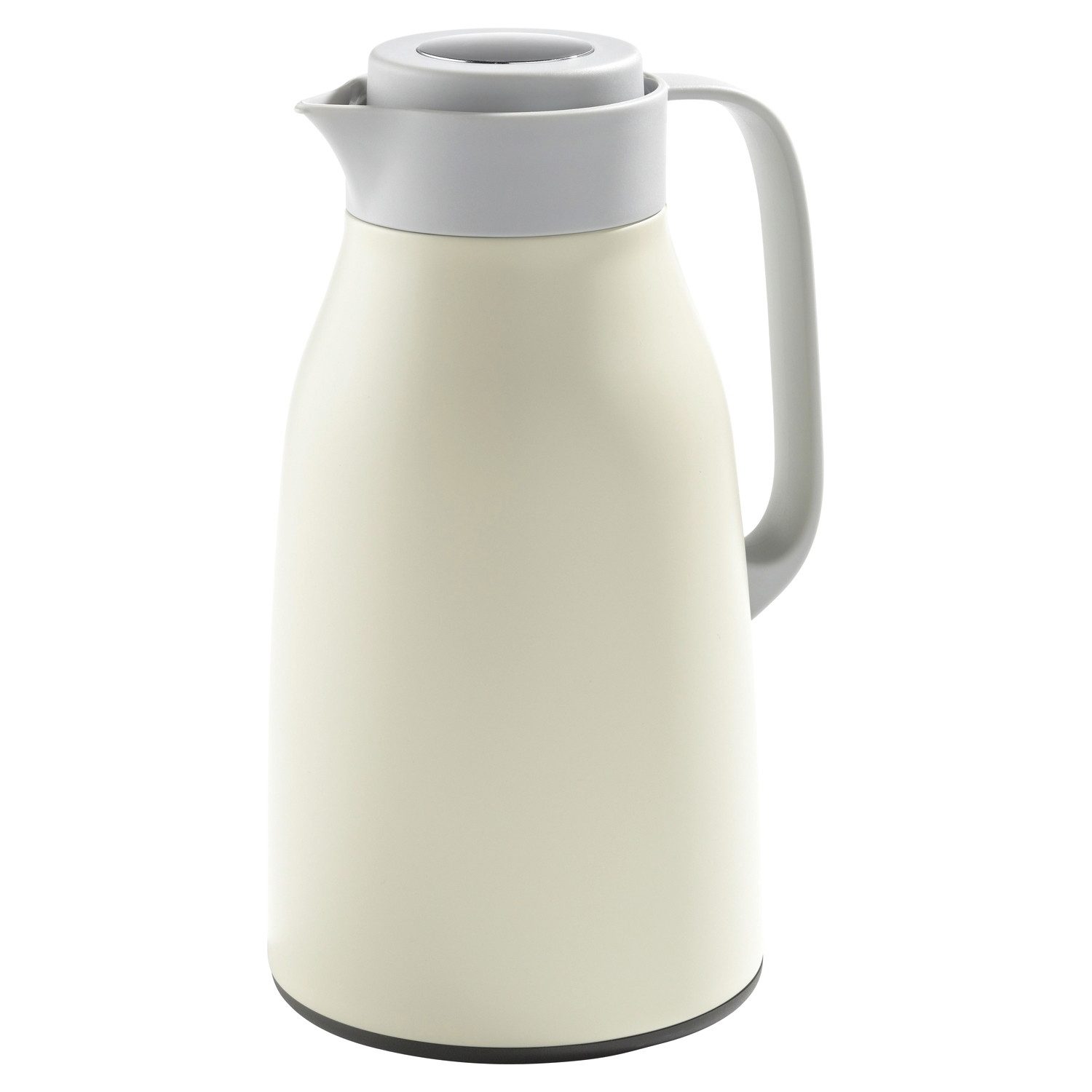 casa NOVA Isolierkanne CIRELLA, Beige, Gau, 1 l, (1-St), Kunststoff, Edelstahl, Glas