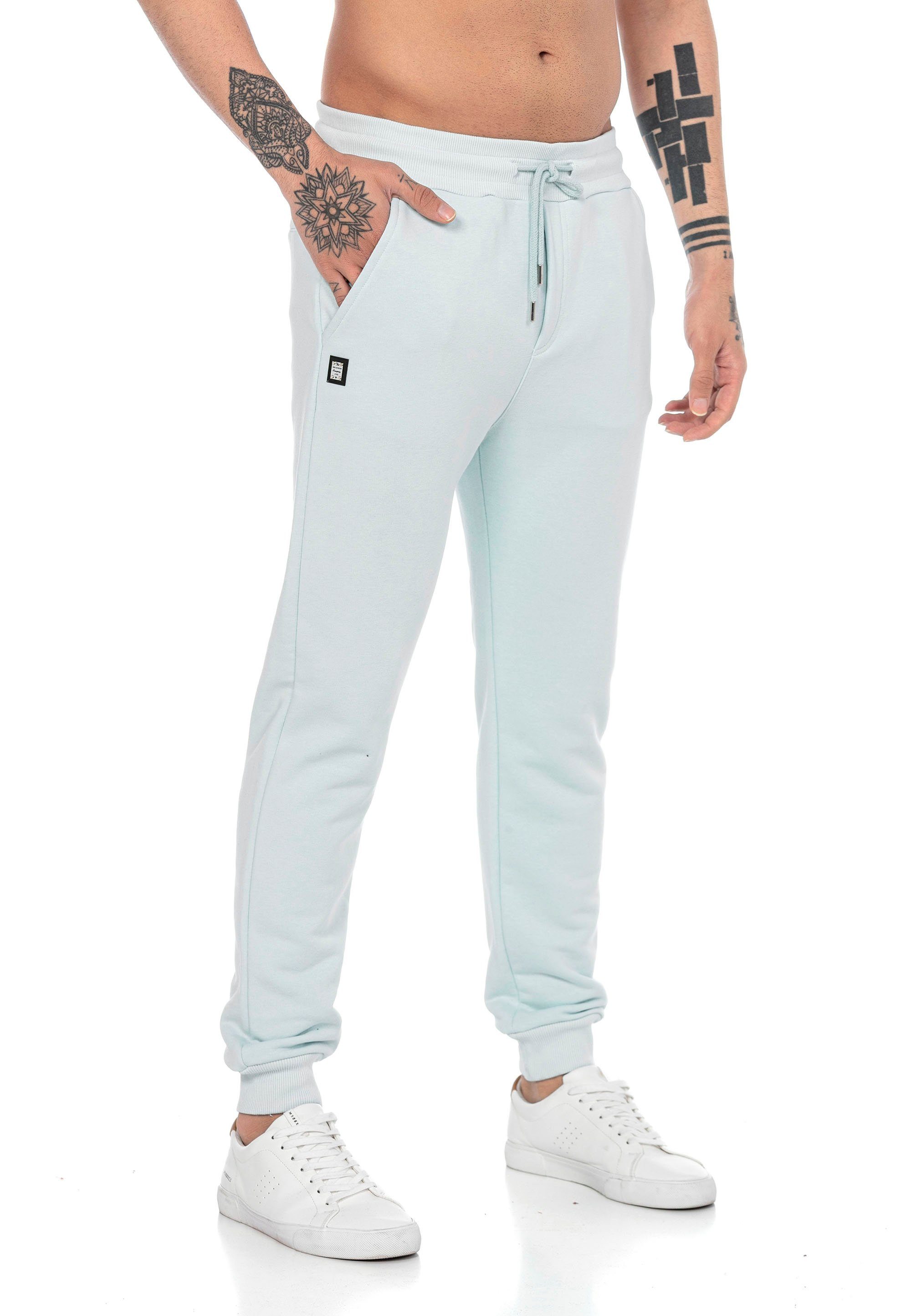 RedBridge Jogginghose mit Brandlogo High Quality Jogger elastischer Bund Mint