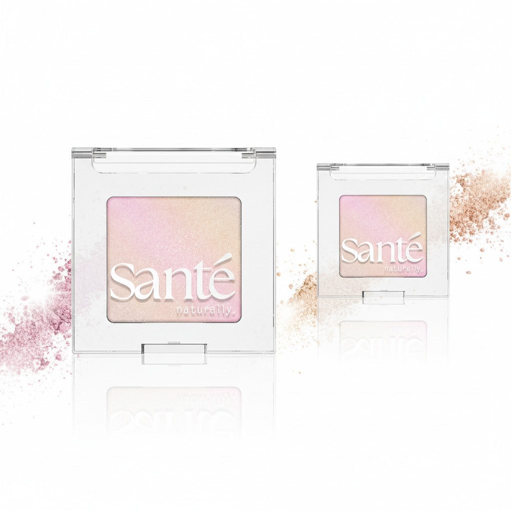 SANTE Lidschatten Eyeshadow Aura Shade, 2-tlg., Lidschatten, mit Duochrom Finish, langanhaltend