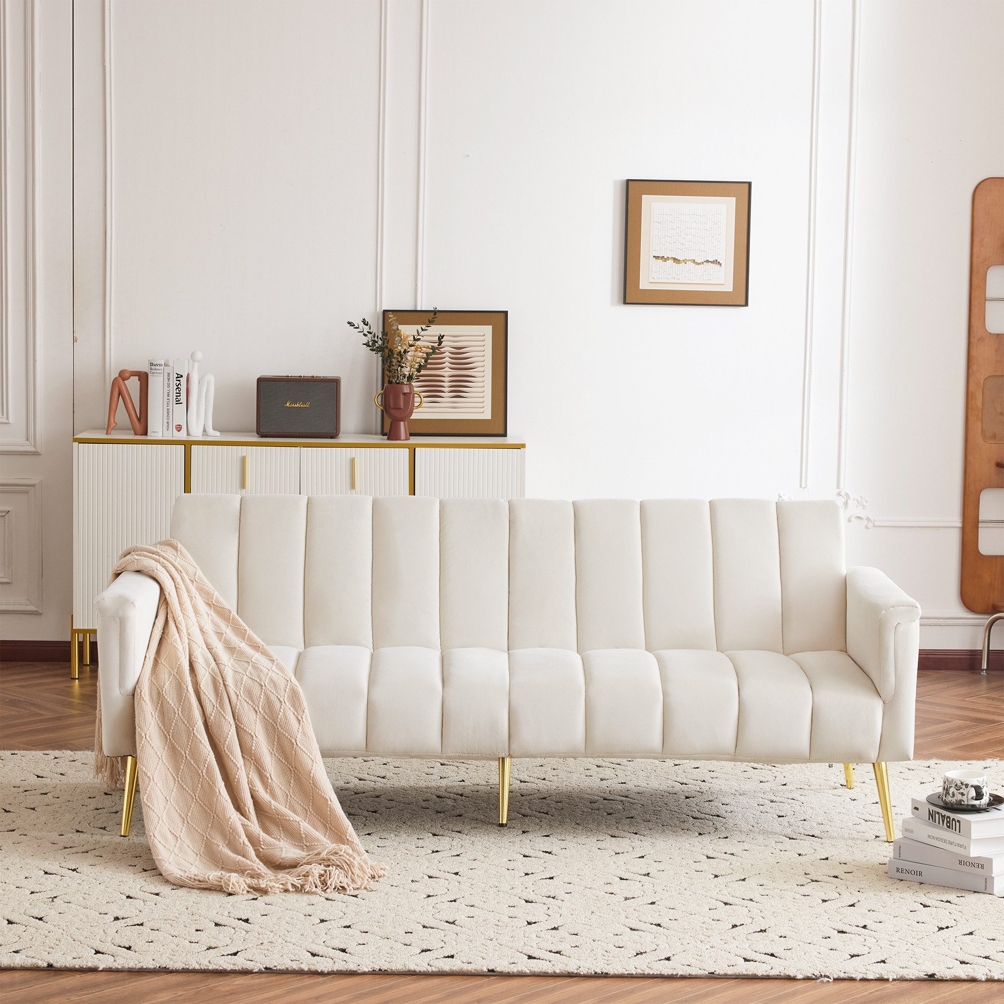 Schlafsofa klappbares Sofa, Polstersofa, Schlafsofa mit Hilfsfüßen