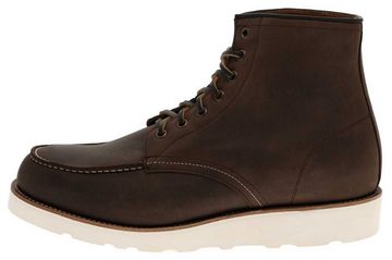 Sendra Boots MILLES MOC 17976 Dunkelbraun Stiefelette Rahmengenähte Moc-Toe Schnürstiefel