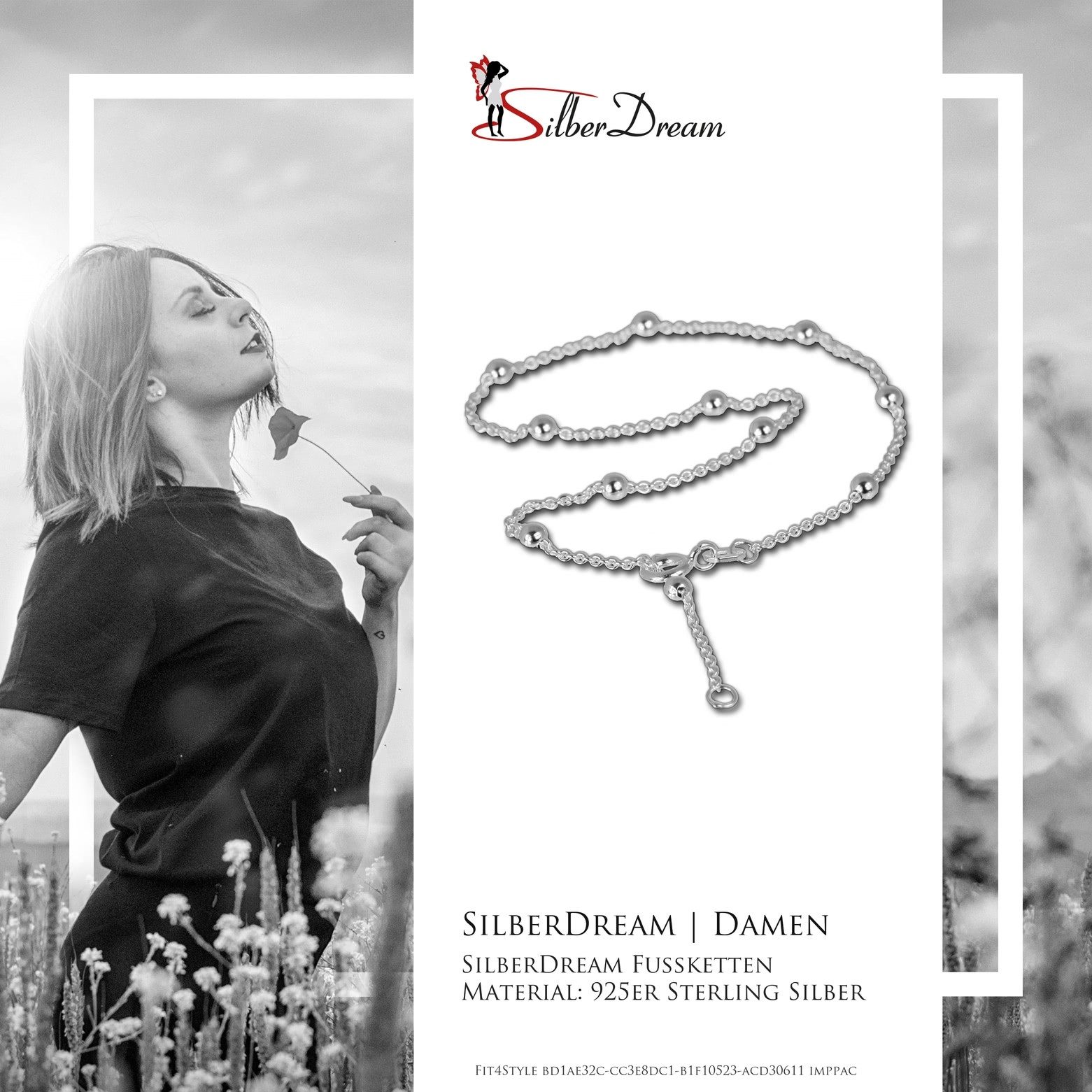 SilberDream Fußkette mit Anhänger SilberDream Fußkette silber für Damen 925 günstig online kaufen