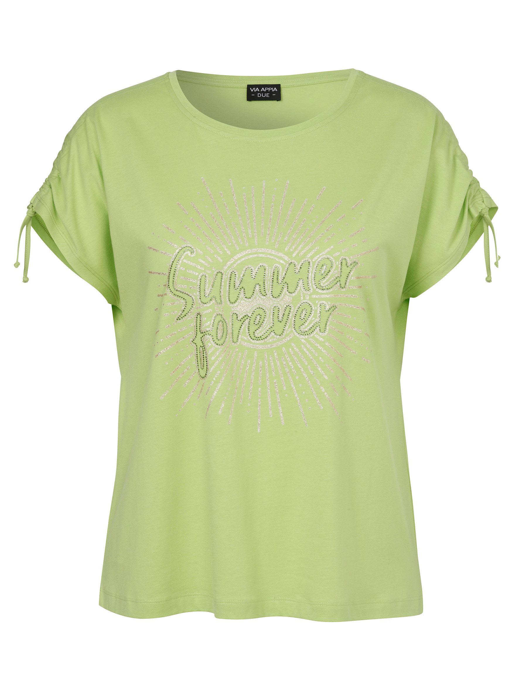 VIA APPIA Blusentop T-Shirt Rundhals 1/2 Arm