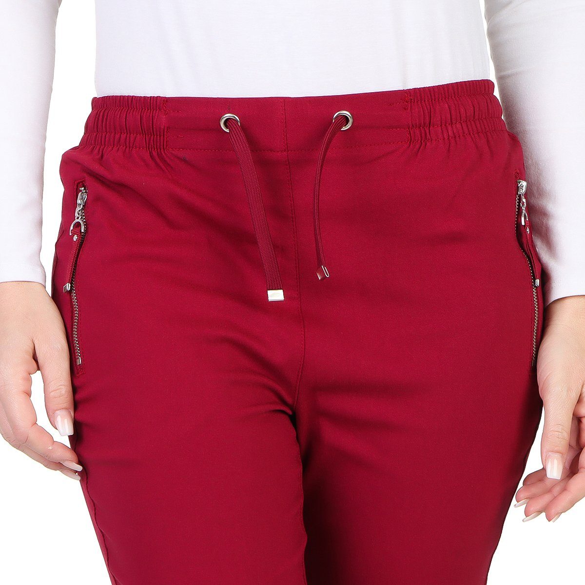Alica Collection Chinohose Schlupfhose Damen Stretch Hose leichte Sommerhos günstig online kaufen