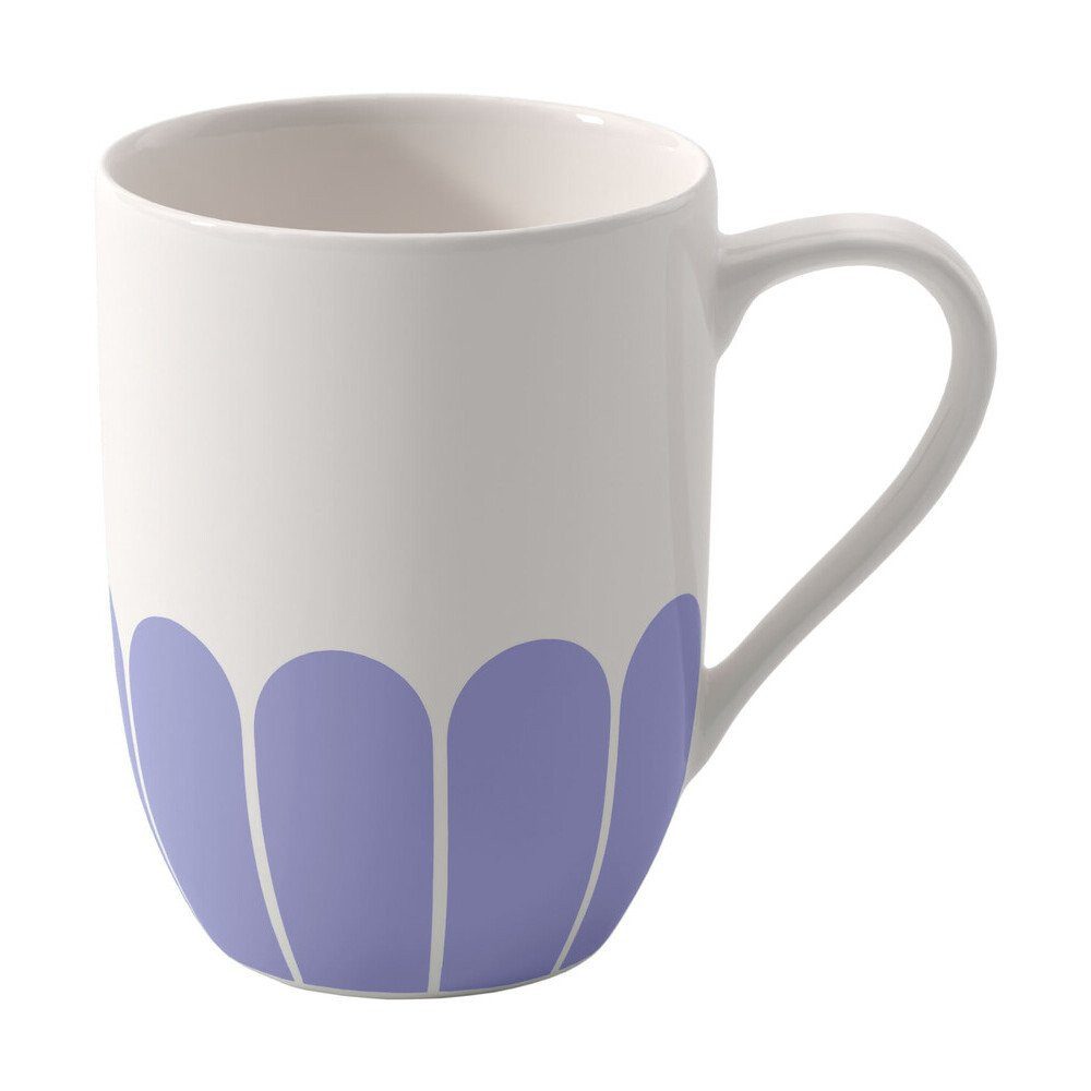 Villeroy & Boch Becher Henkelbecher 0,29 l Fleur bleu, 1-tlg., Premium Porcelain, Henkelbecher, 0,29 l, Premium Porcelain, blau