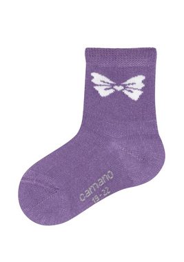 Camano Socken ca-soft mit Bio-Baumwolle gemustert (6-Paar) mit weichem Komfortbund