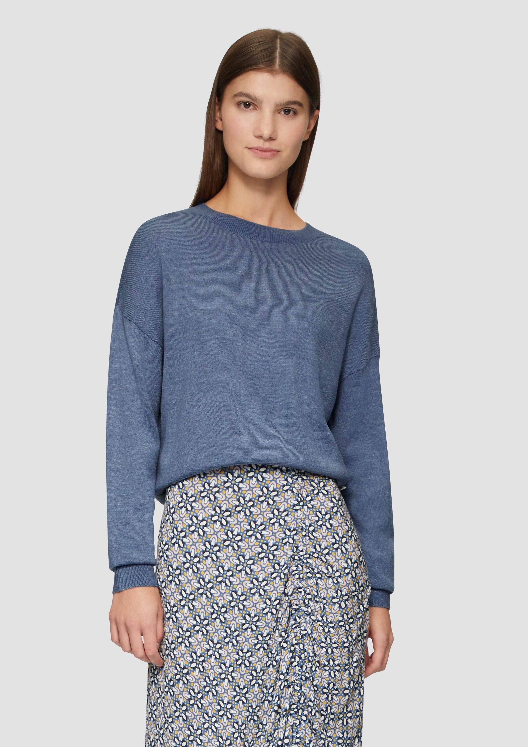 QS Longpullover Strickpullover (1-tlg) günstig online kaufen