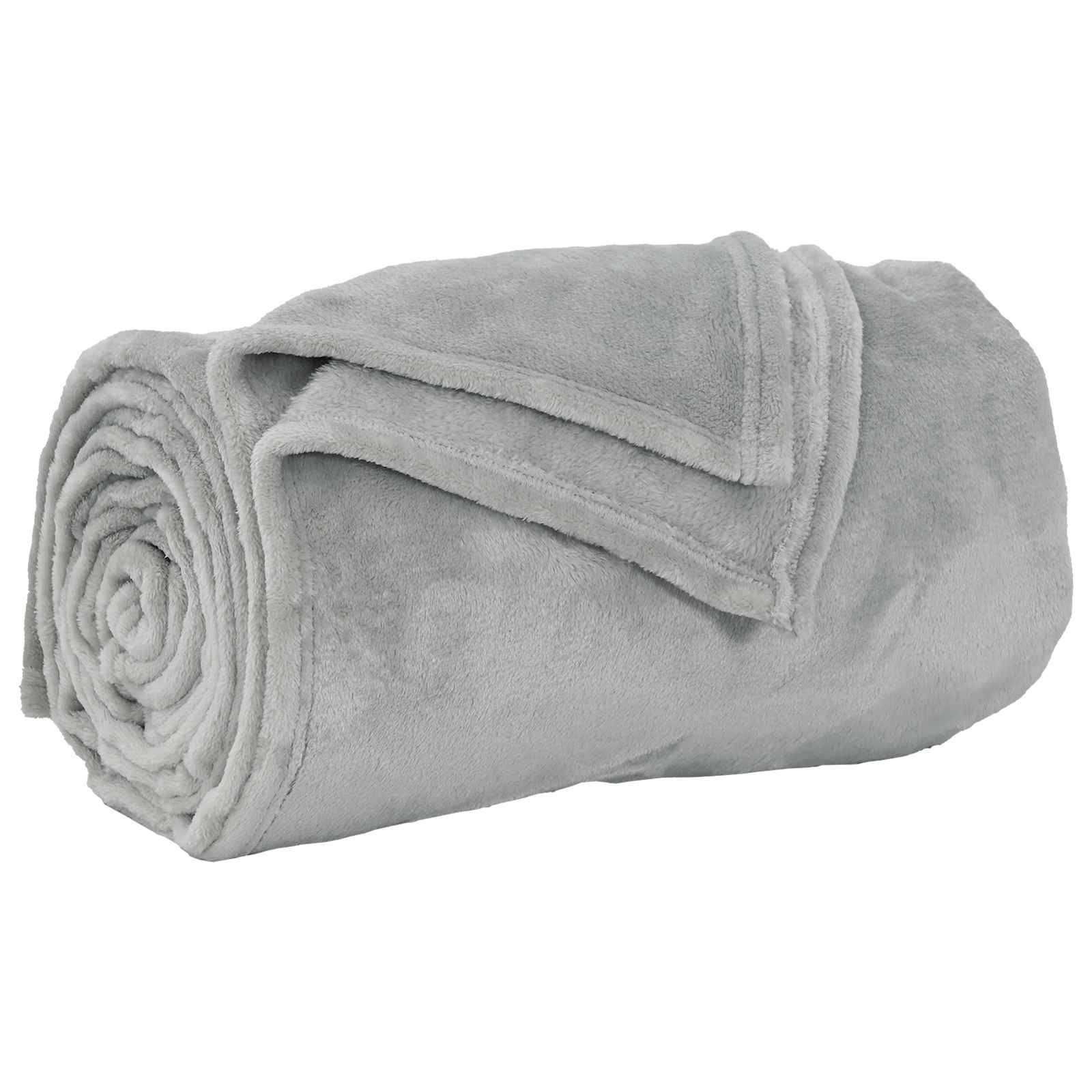 vidaXL Bettüberwurf Wohndecke Grau 220 x 240 cm 1.37 kg Fleece