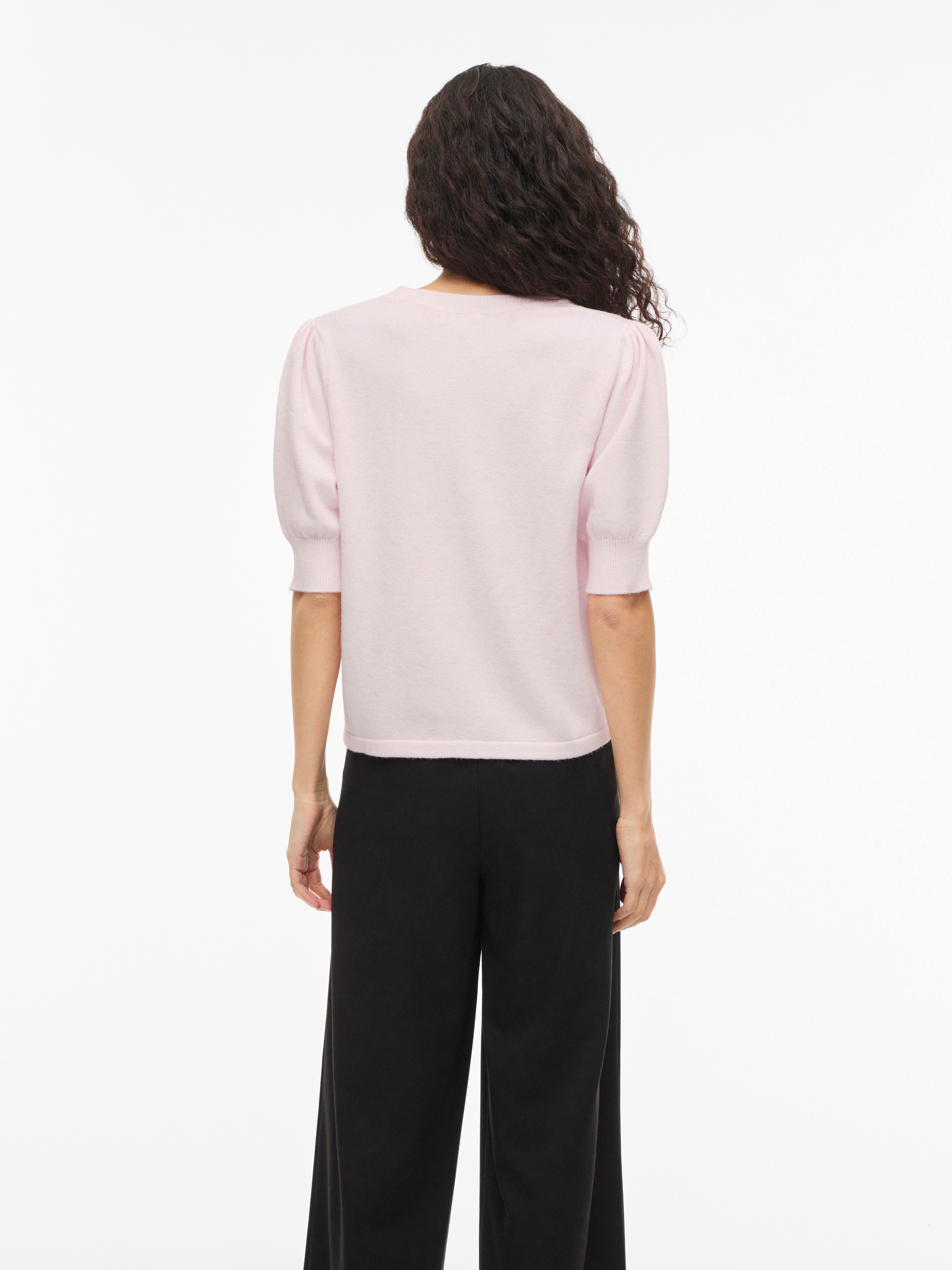 Vila Strickpullover VIRIL 2/4 SLEEVE O-NECK KNIT TOP - NOOS