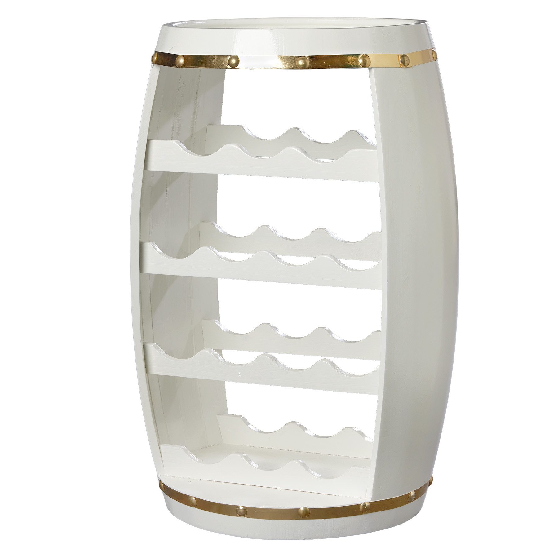 riess-ambiente Weinregal BODEGA WHITE 65cm weiß / gold, Einzelartikel 1-tlg günstig online kaufen