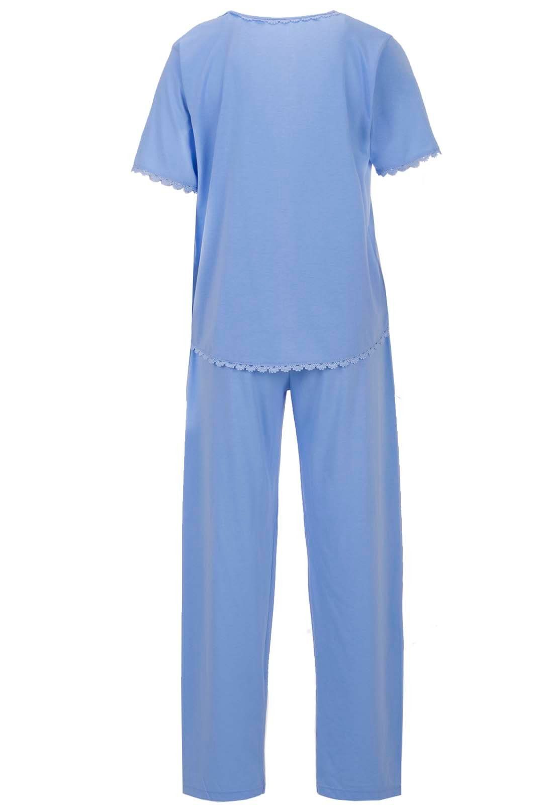 zeitlos Schlafanzug Pyjama Set Kurzarm - Spitze Herz günstig online kaufen