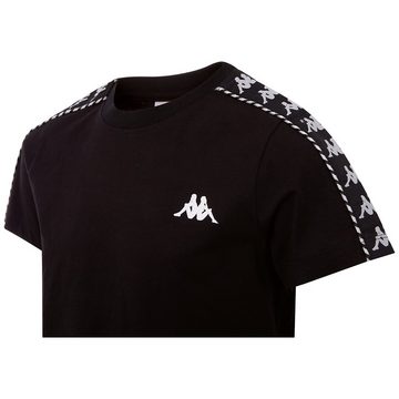 Kappa T-Shirt mit hochwertigem Jacquard Logoband an den Ärmeln
