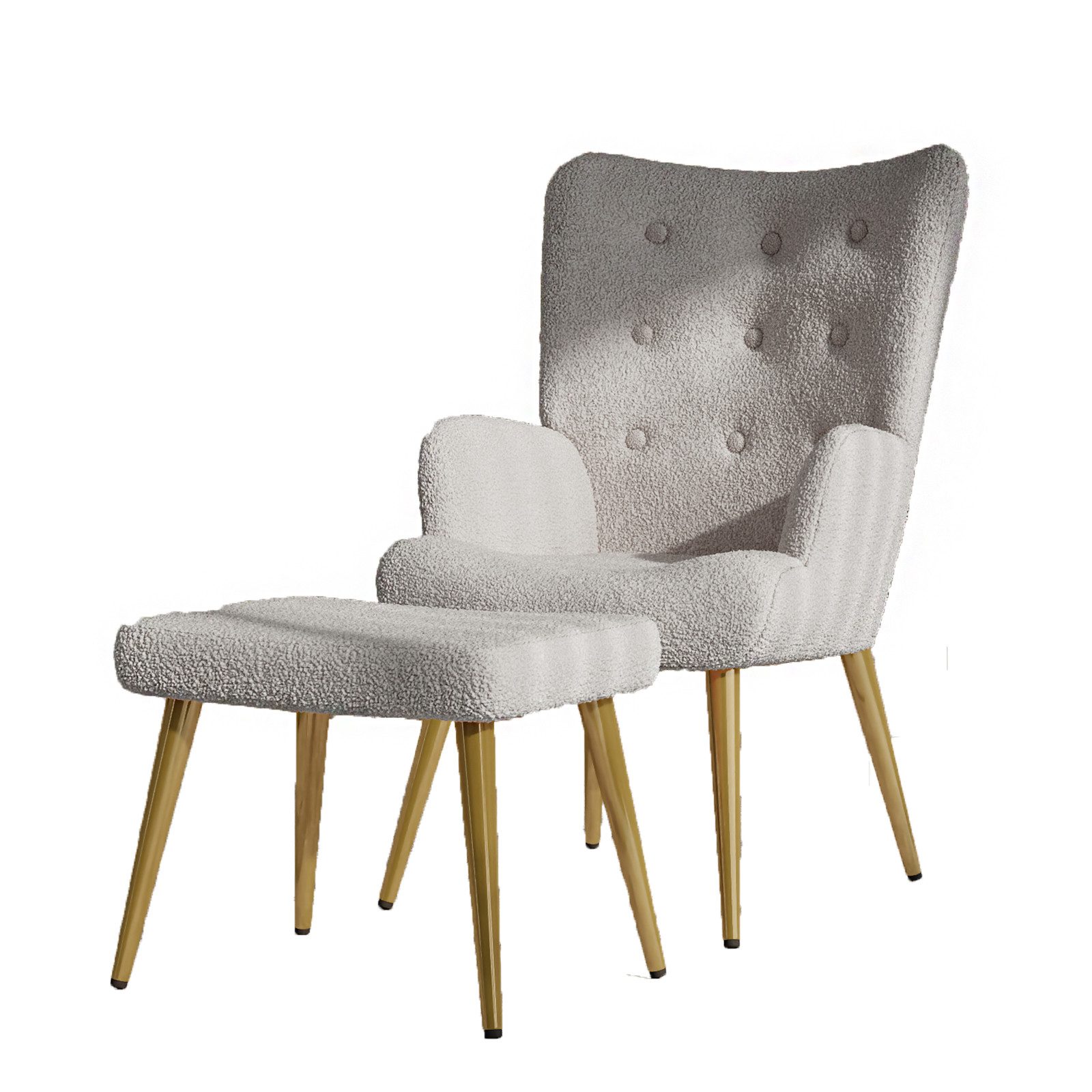 SEEZSSA Ohrensessel Relaxsessel Sessel mit Hocker günstig online kaufen