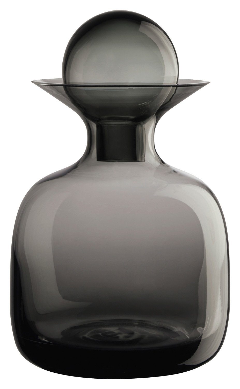 Karaffe SARABI, Grau, Glas, B 12 x H 15 cm, 750 ml