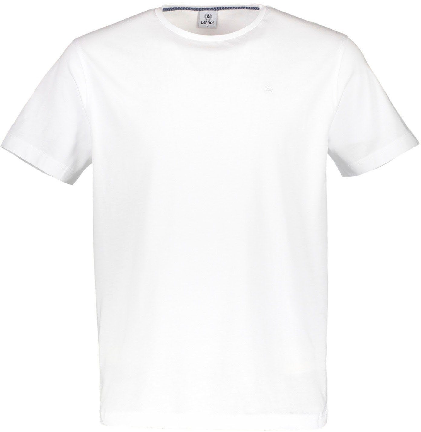LERROS T-Shirt im Basic-Look weiß