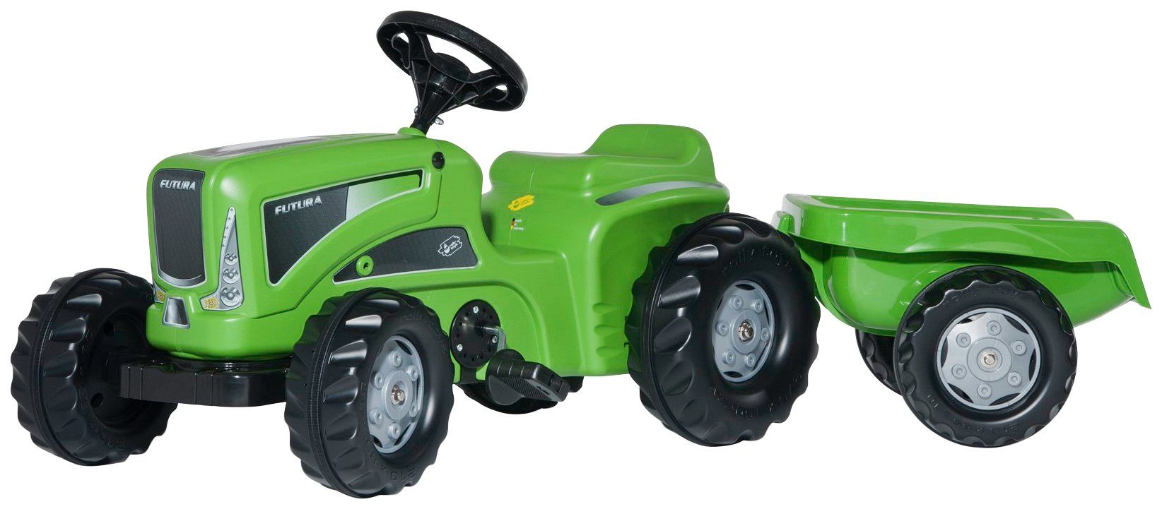 rolly toys® Tretfahrzeug Futura, Traktor mit Trailer