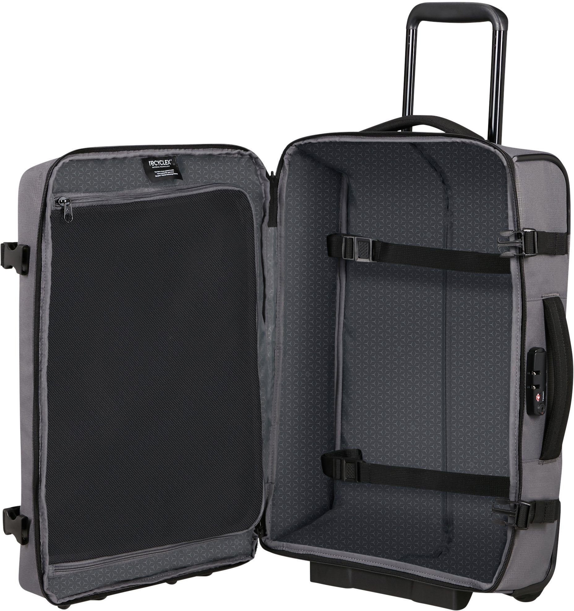 Roader, cm, Rollen, recyceltem teilweise Grey Material Weichgepäck-Trolley Samsonite aus Drifter 2 55