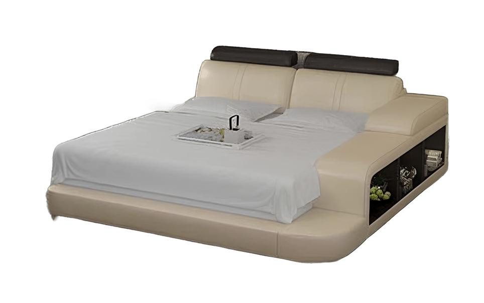 JVmoebel Bett Luxus Lederbett in modernem Design für stilvolle Schlafzimmer (Bett LB8810), Made in Europa