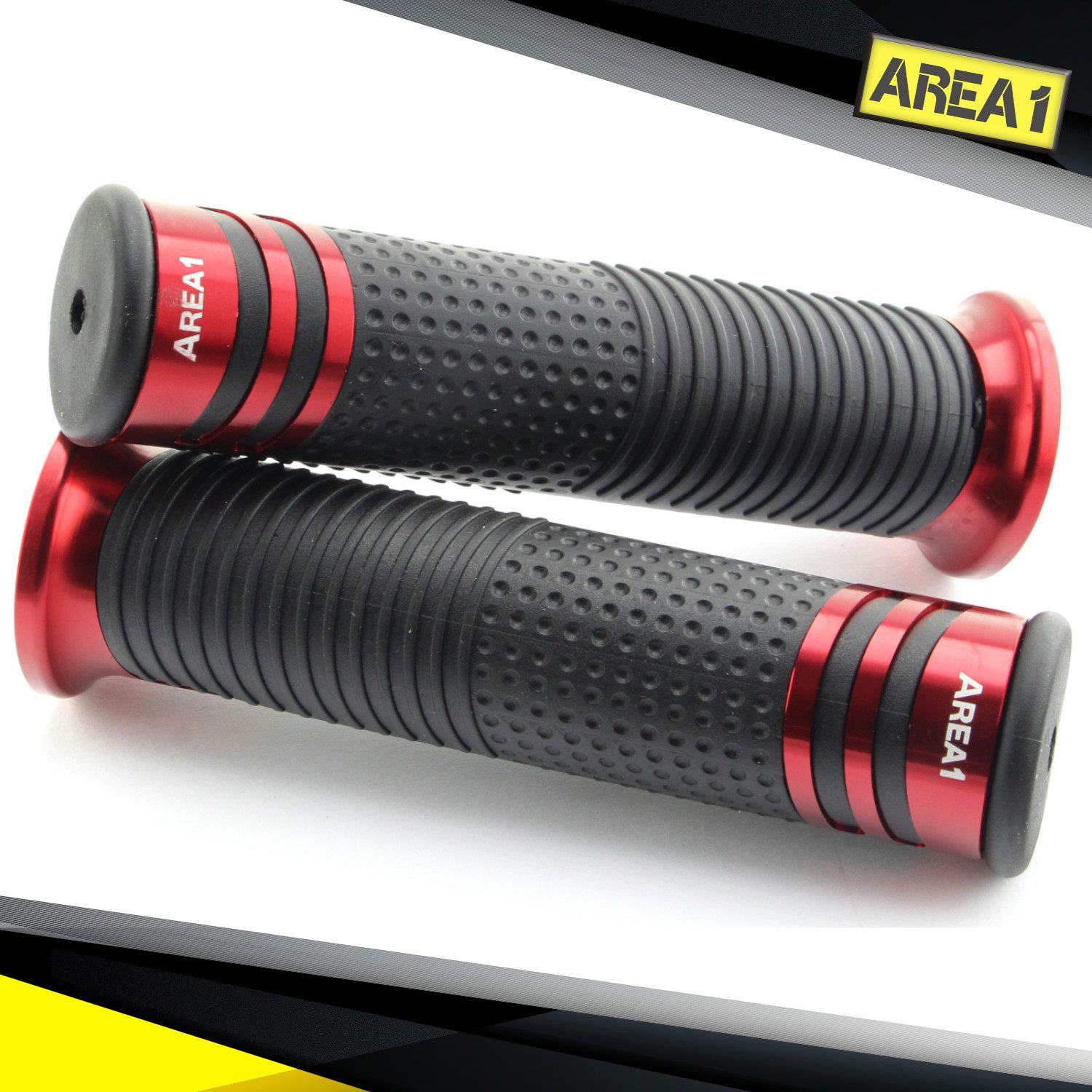Area1 Griff für Motorrad/ Motorroller; 2 Stück; 1x 22mm + 1x 24-25mm (7/8/1 Zoll)