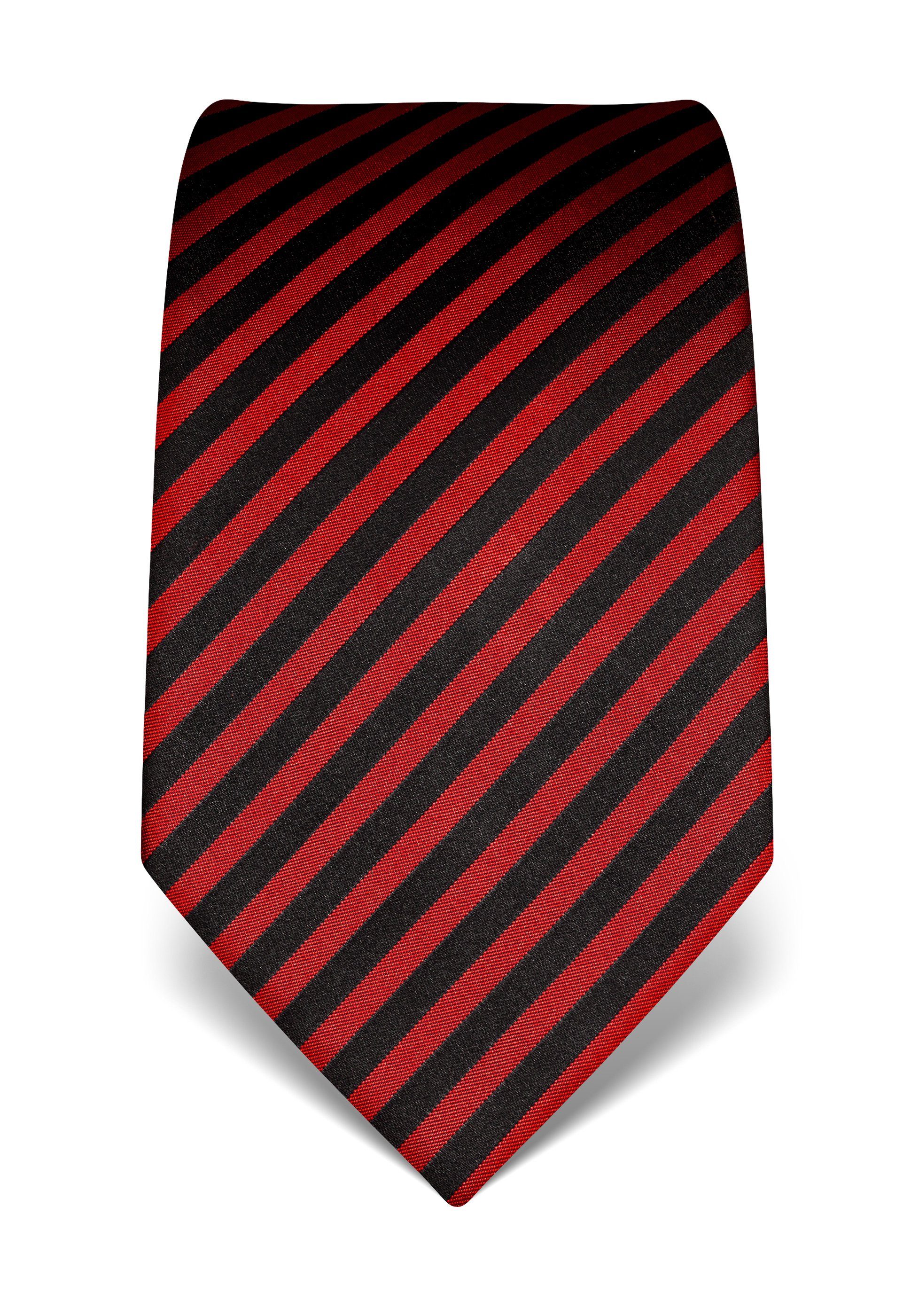 Krawatte rot Vincenzo Boretti gestreift