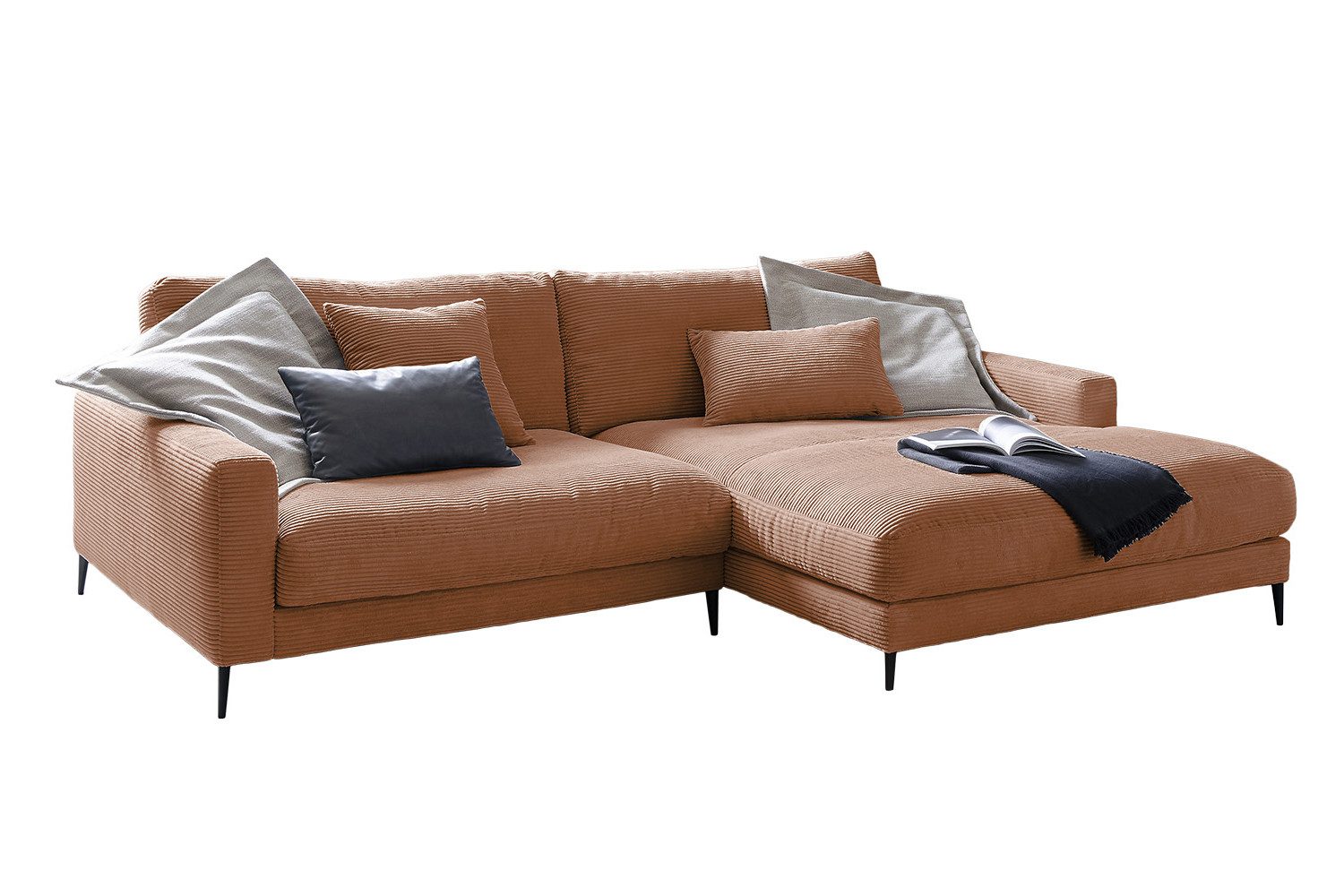 KAWOLA Ecksofa CARA, Couch L-Form links oder rechts Cord verschiedene Farben. Reduzierter Preis € 2.689,00. Unverbindliche Preisempfehlung € 3.984,00