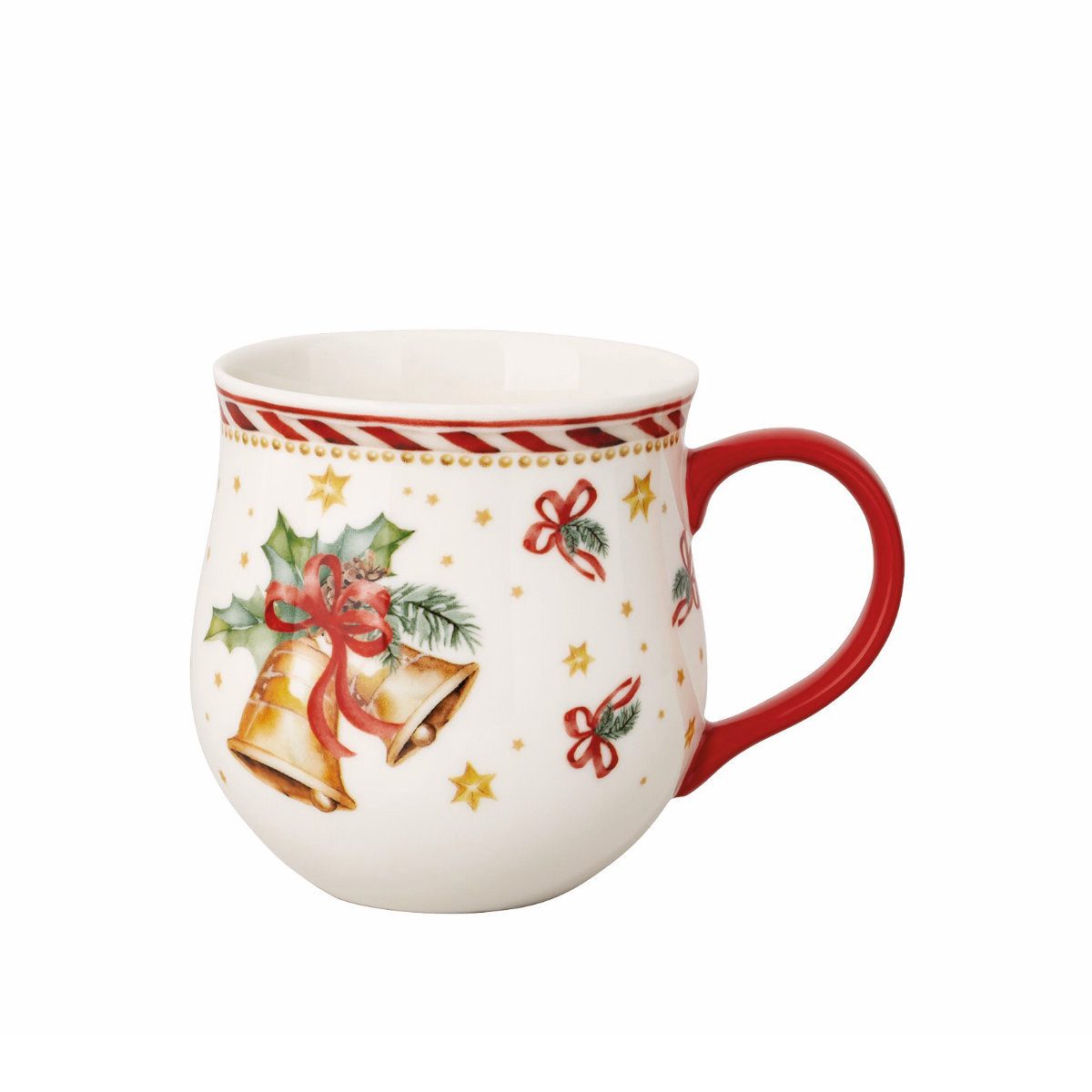 Hutschenreuther Becher My Mug Weihnachtsgeschirr, Porzellan, Jahresglocke, Weihnachtsglocke, Christbaumglocke 0,45 L