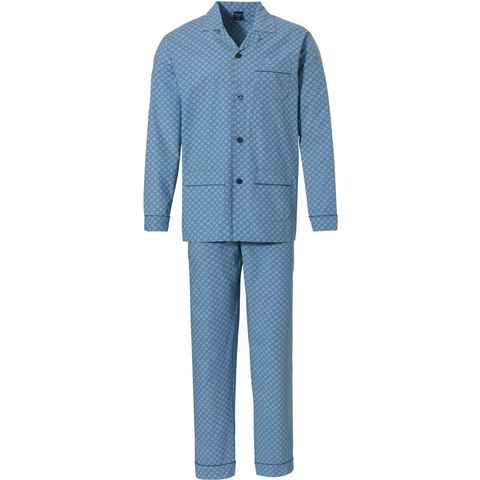 Robson Pyjama Herren Schlafanzug Web Ware (2 tlg) Auch in großen Größen Baumwolle