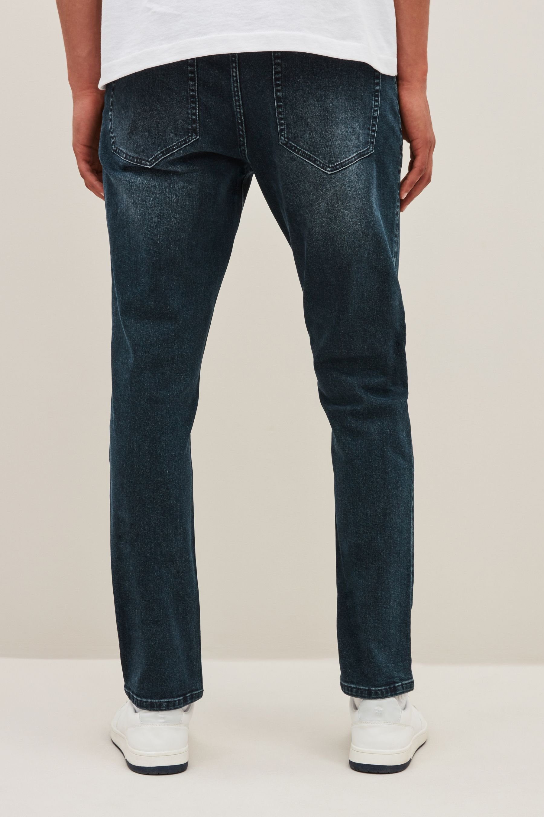 Jeans Fit Slim-fit-Jeans Blue Slim Tint Stretch Essential Deep mit Next (1-tlg)