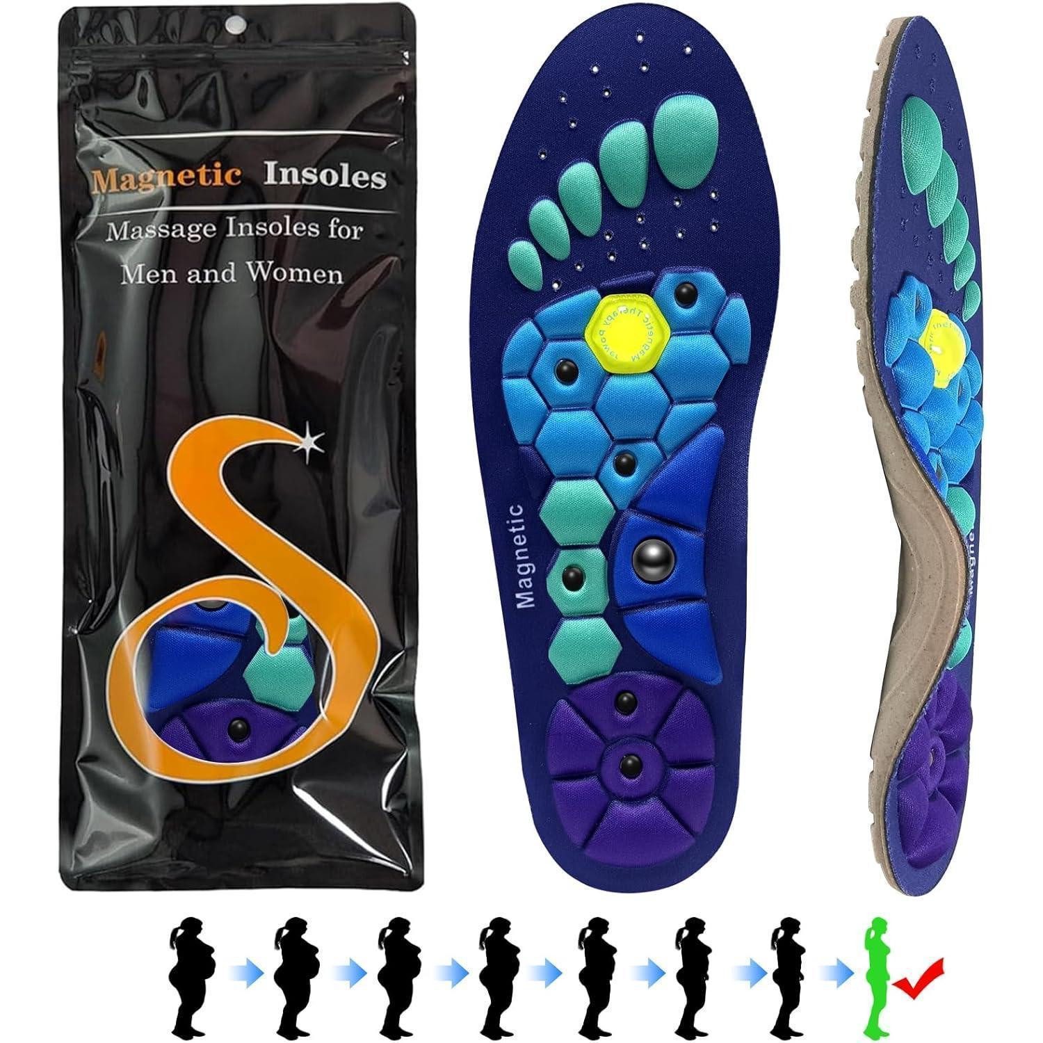 orthopädische Schuheinlagen Magnetische Akupressur Einlagen mit 7 Massagepunkten & Magnettherapie
