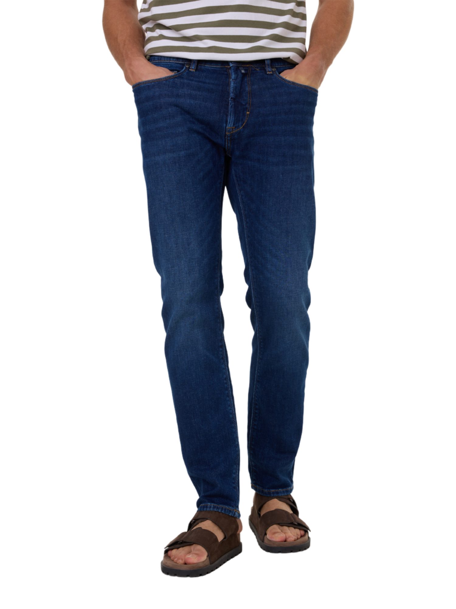 Pierre Cardin 5-Pocket-Jeans blau,Casual,Baumwolle,Unifarben,Regular Fit,Mittel