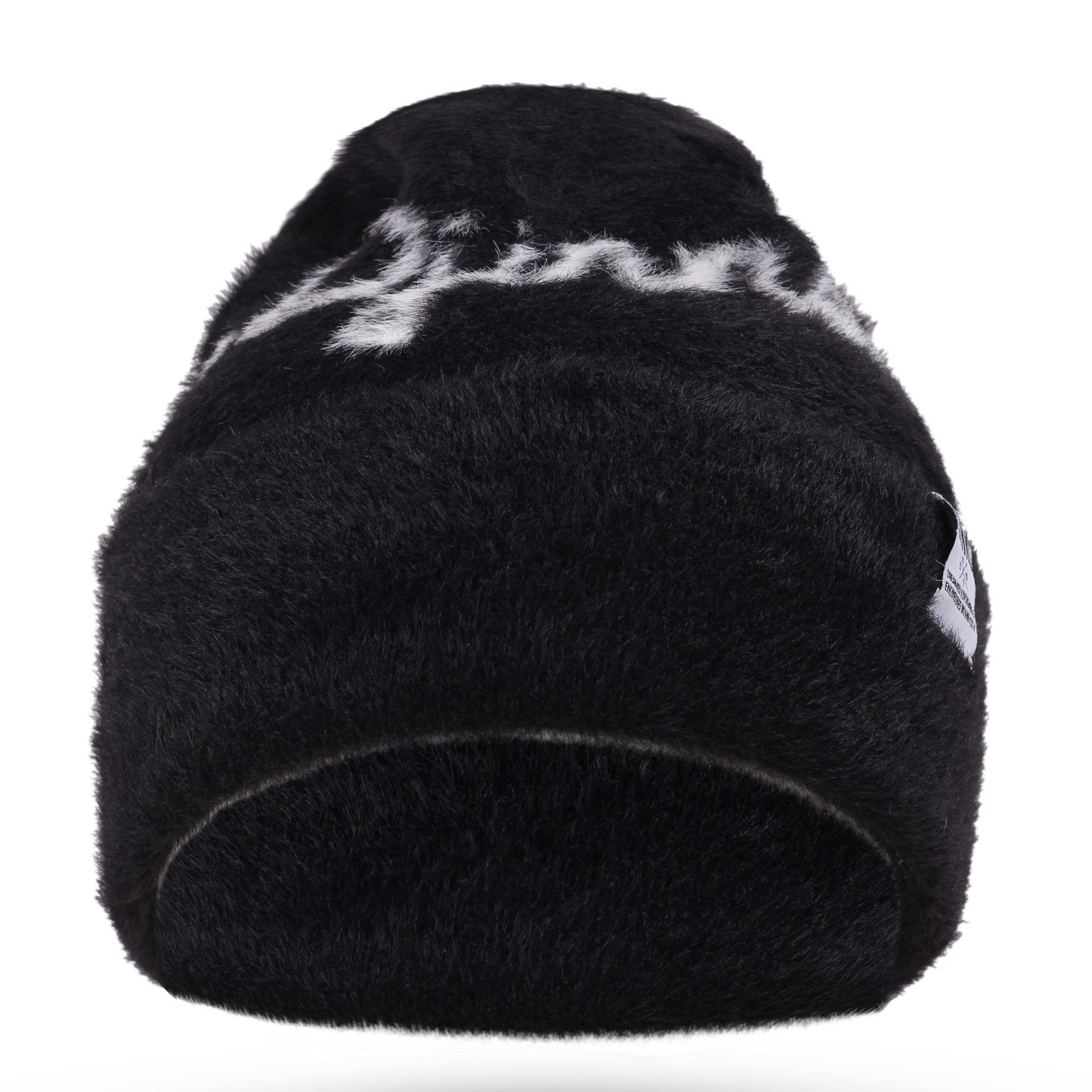 Djinns Beanie Djinns Hairy Beanie Tag Black (Beanie, Beanie, Strickmütze)