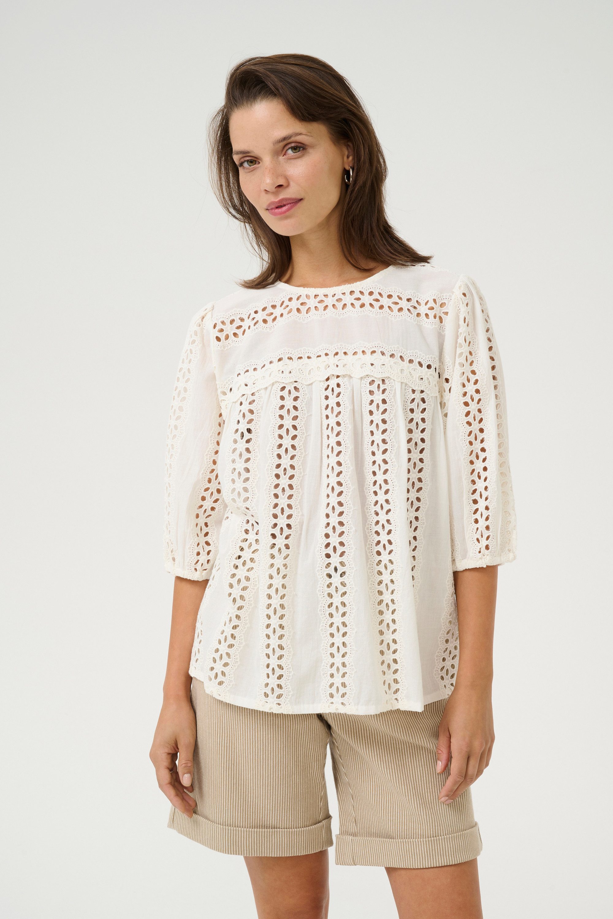 Langarmbluse Langarm-Bluse KArandy