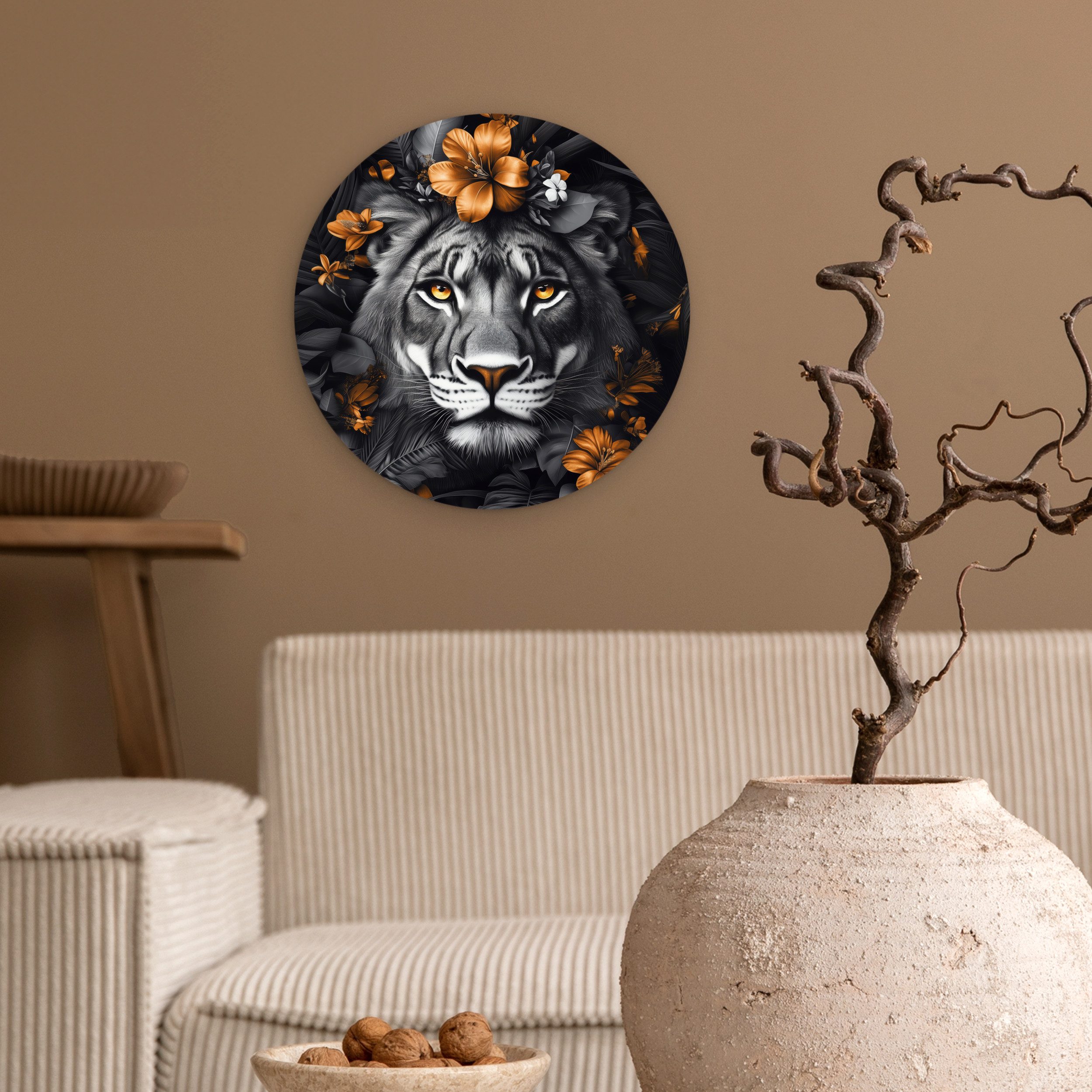 MuchoWow Gemälde Tiger - Schwarz und günstig online kaufen