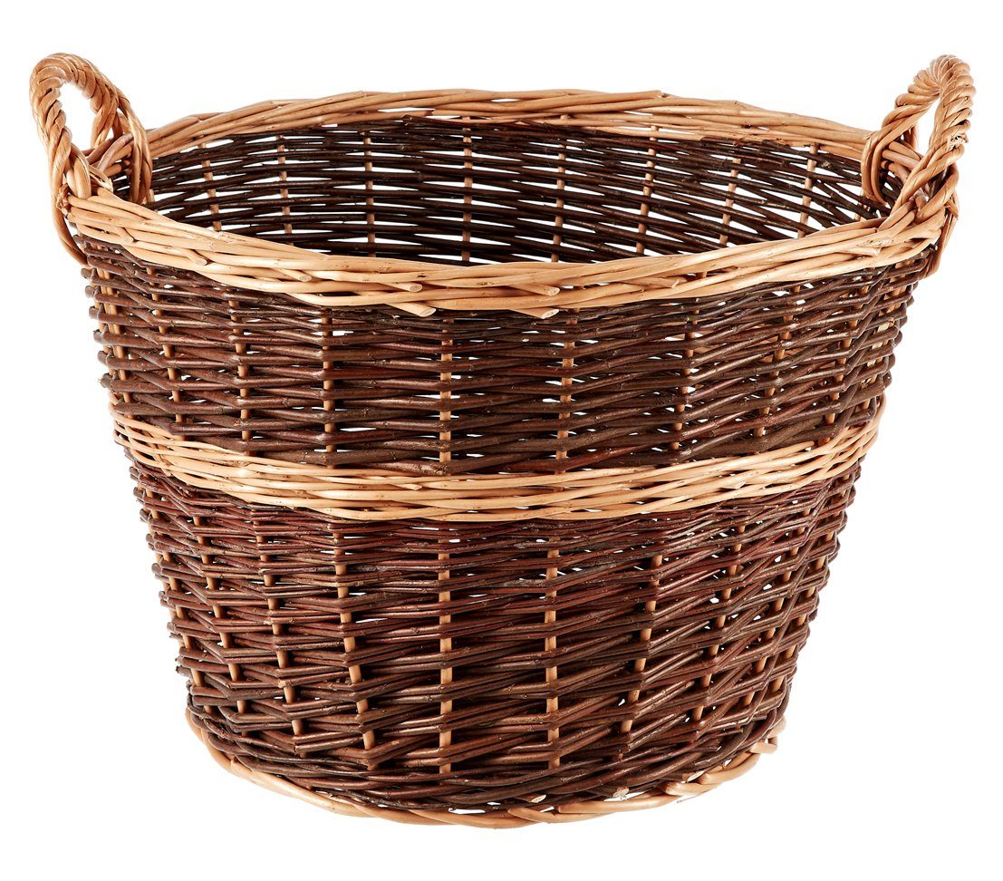 Dehner Weidenkorb Gartenkorb rund, versch. Größen, auch für Holz als Kaminkorb geeignet