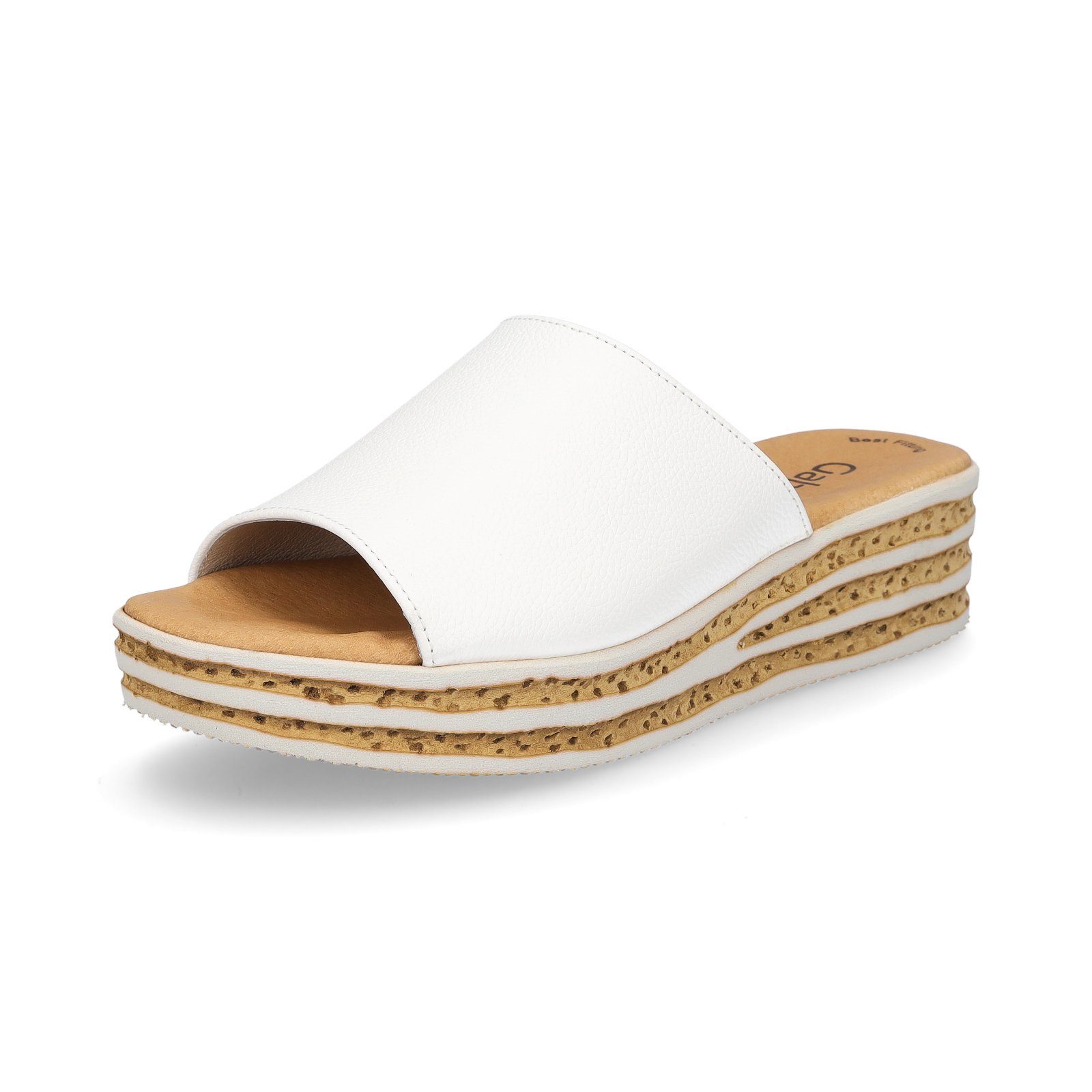 Gabor Damen Keil Pantolette weiß Pantolette