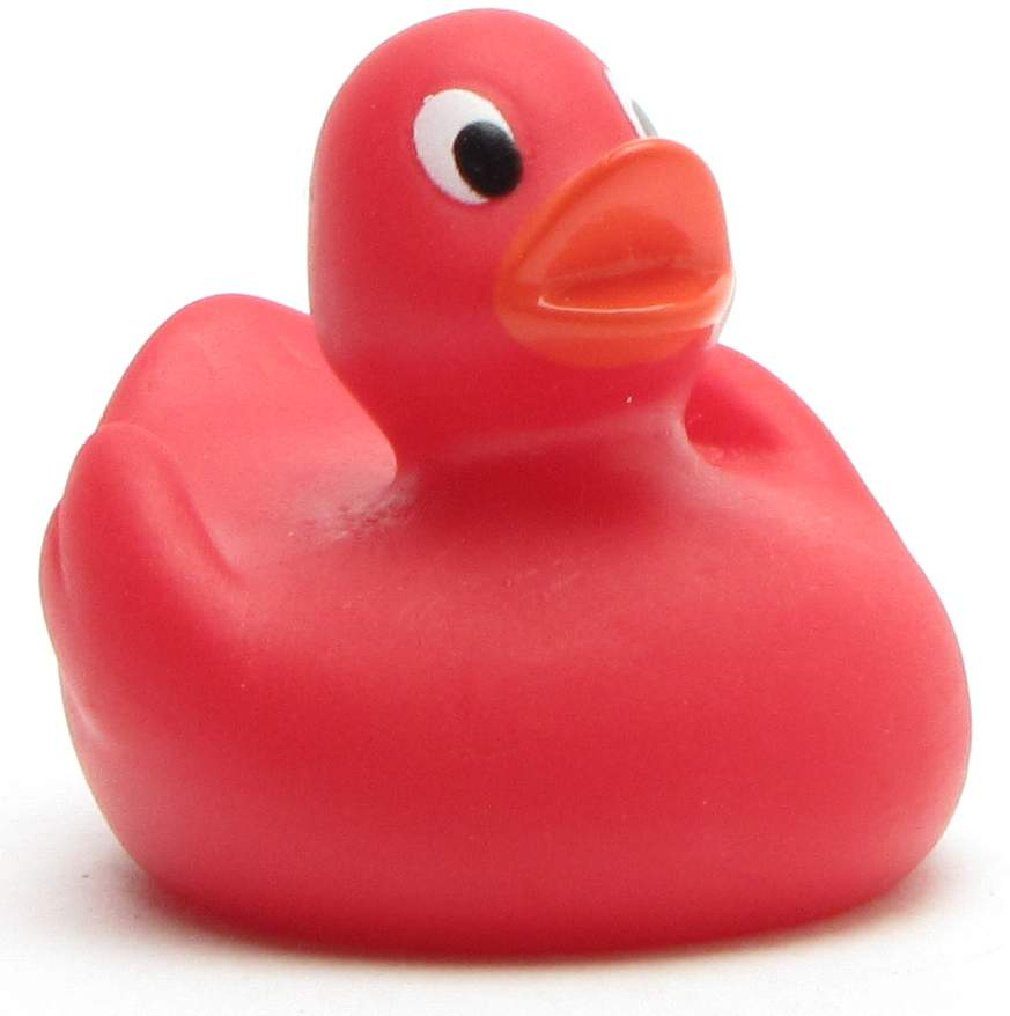 Duckshop Badespielzeug Quietscheentchen rot - 4,5 cm - Badeente