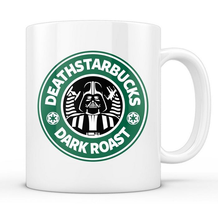style3 Tasse Keramik Deathstarbucks Kaffeebecher Tasse todesstern star darth vader wars krieg der sterne kaffee cafe barista