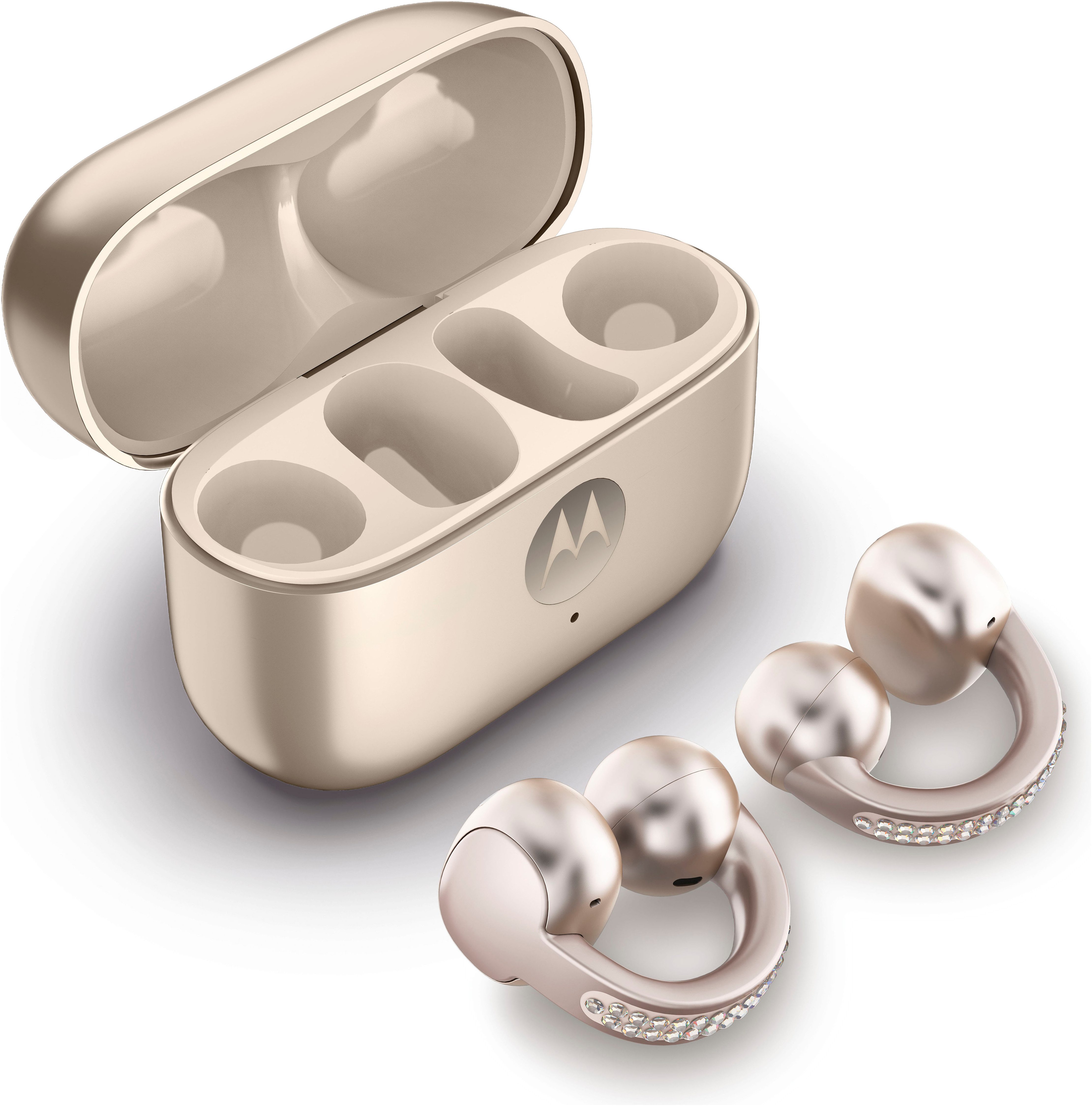 Motorola Moto Buds Loop wireless In-Ear-Kopfhörer (Active Noise Cancelling (ANC), Adaptive Noise-Cancelling, Hi-Res, Transparenzmodus, Bluetooth)
