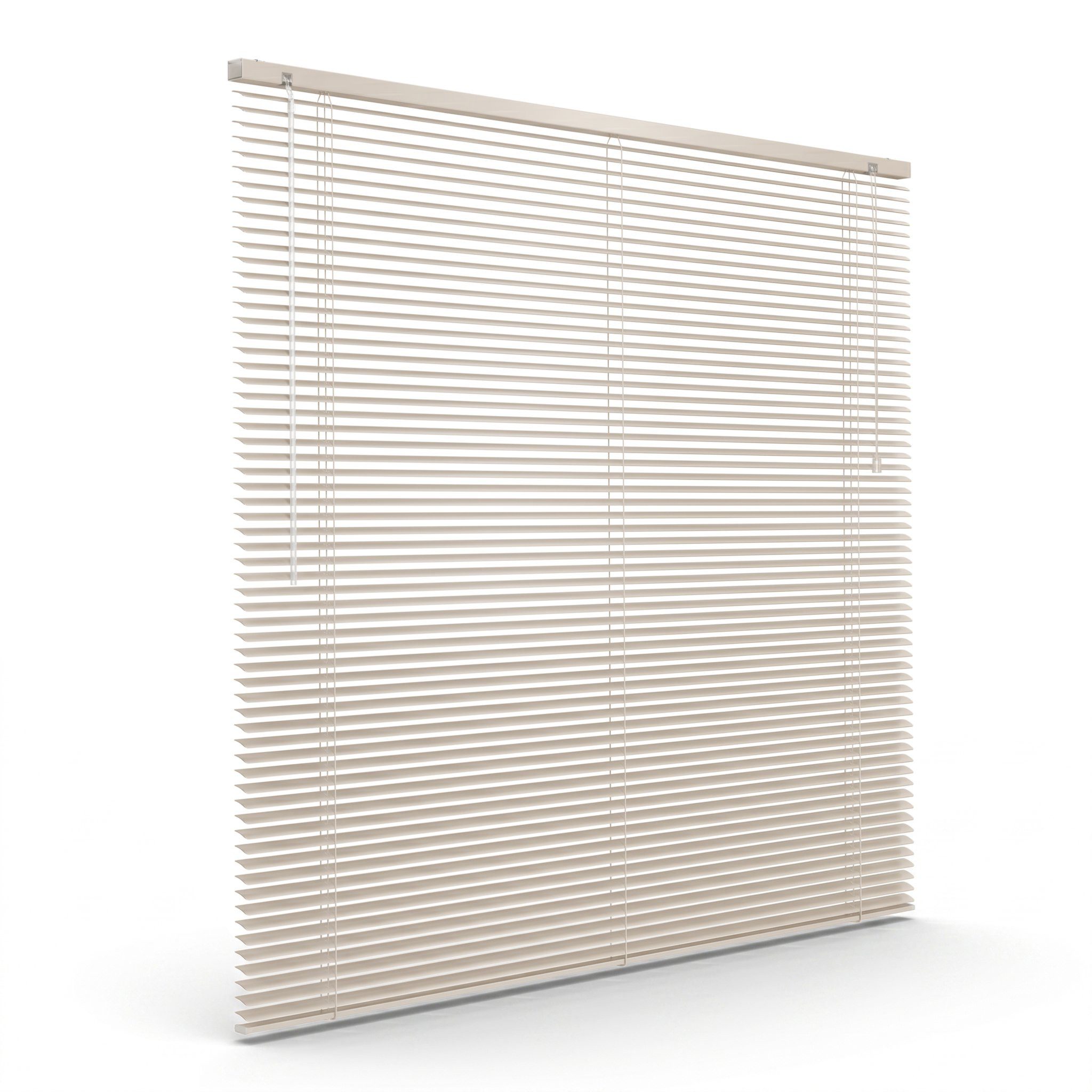Victoria M. Jalousie Aluminium Jalousie, 40 x 130 cm, creme matt, mit Bohrenohne Bohren, freihängend, Sicht- Licht- und Blendschutz, inkl. Klemmclips