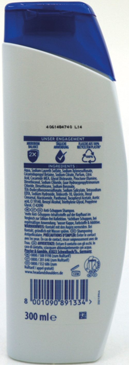 Head and Shoulders Kopfhaut-Pflegeshampoo Head&Shoulders Shampoo 300ml Apple Fresh, 1-tlg.