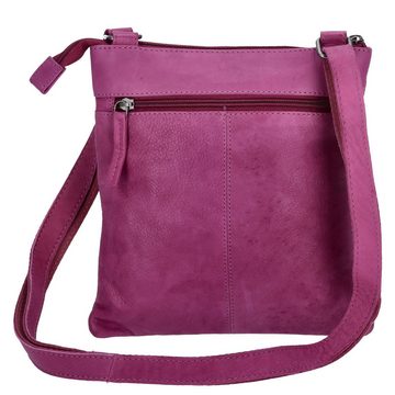 The Skandinavian Brand Umhängetasche The Skandinavian Brand Damen Ledertasche Purple (1-tlg)