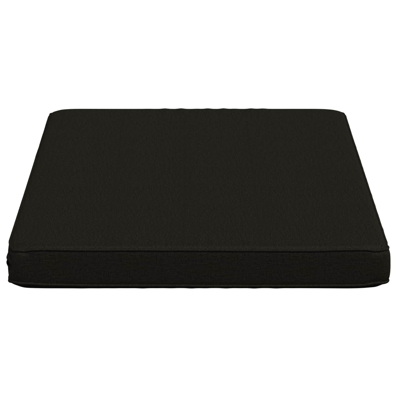 vidaXL Sitzauflage 1-teiliges Bankkissen VUGHT 100 % Polyester Schwarz, (1 St)