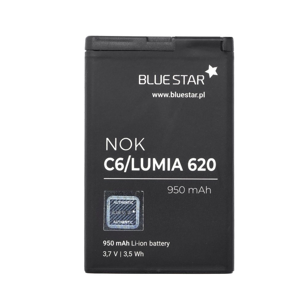 BlueStar Bluestar Akku Ersatz kompatibel mit Nokia C6 - C6-00 - 950 mAh Austausch Batterie Accu Nokia BL-4 Smartphone-Akku | Handy-Akkus