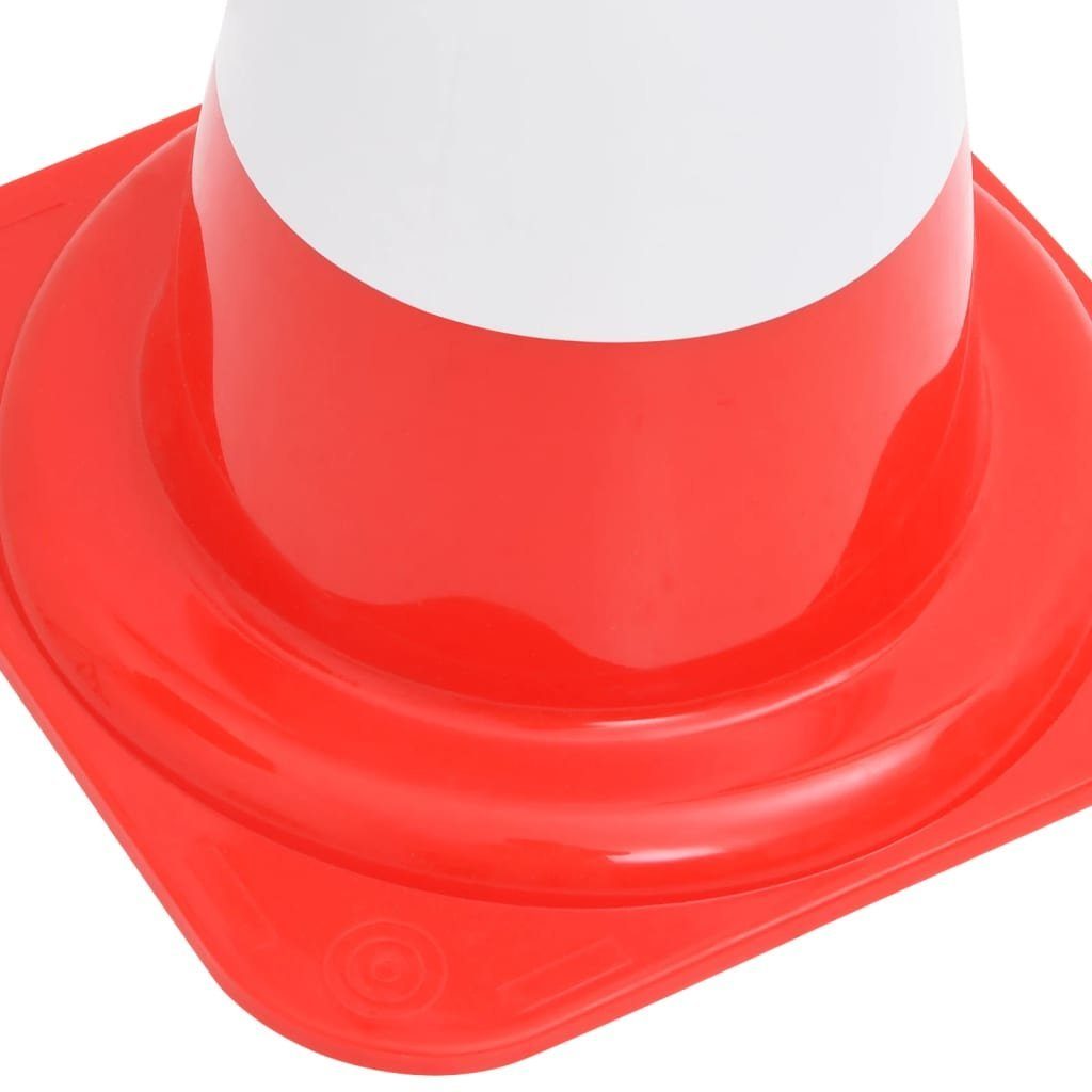 Stk. cm, 50 (4 St) Rot und Reflektierende 4 Verkehrsschild vidaXL Weiß Leitkegel