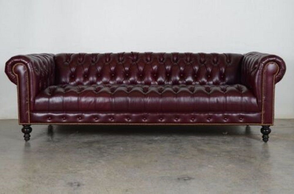 JVmoebel 4-Sitzer Sofort Couch Chesterfield Big Leder Sitzer 4 240cm XXL Sofa 100%