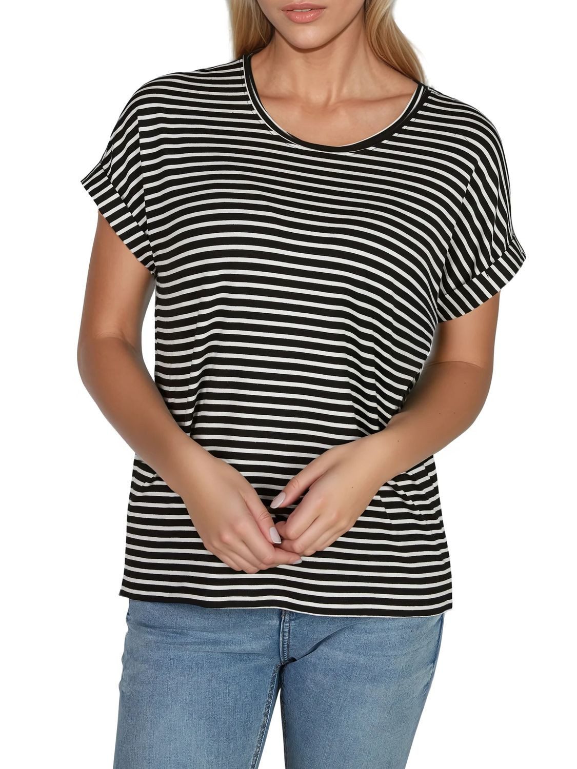 ONLY T-Shirt Damen Top MOSTER Regular Fit (2-tlg) Basic Kurzarm Tee Shirt m günstig online kaufen