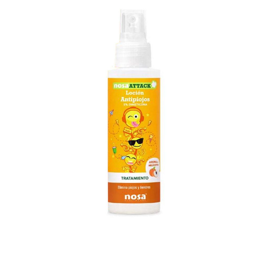 NOSA Haarpflege-Set ATTACK Anti-Läuse-Lotion Dimethicon Pfirsich 100 ml