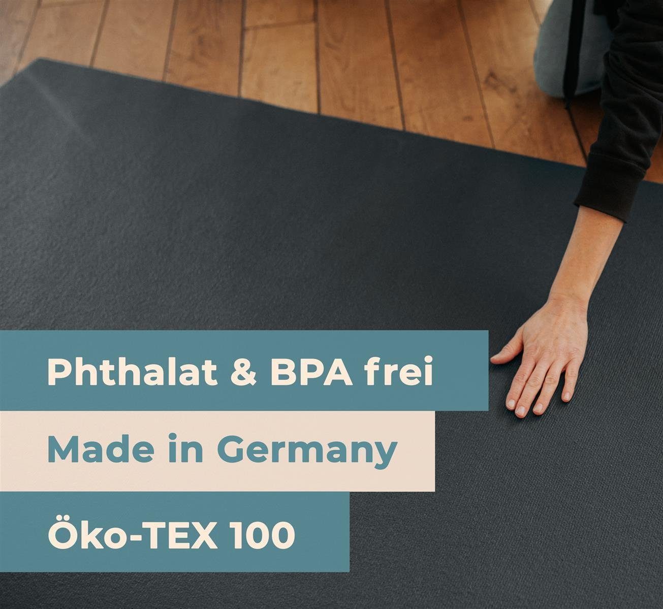 Sanosoft Spielmatte Krabbelmatte rutschfest Sanosoft®, Oeko-Tex 100 - Made in Germany