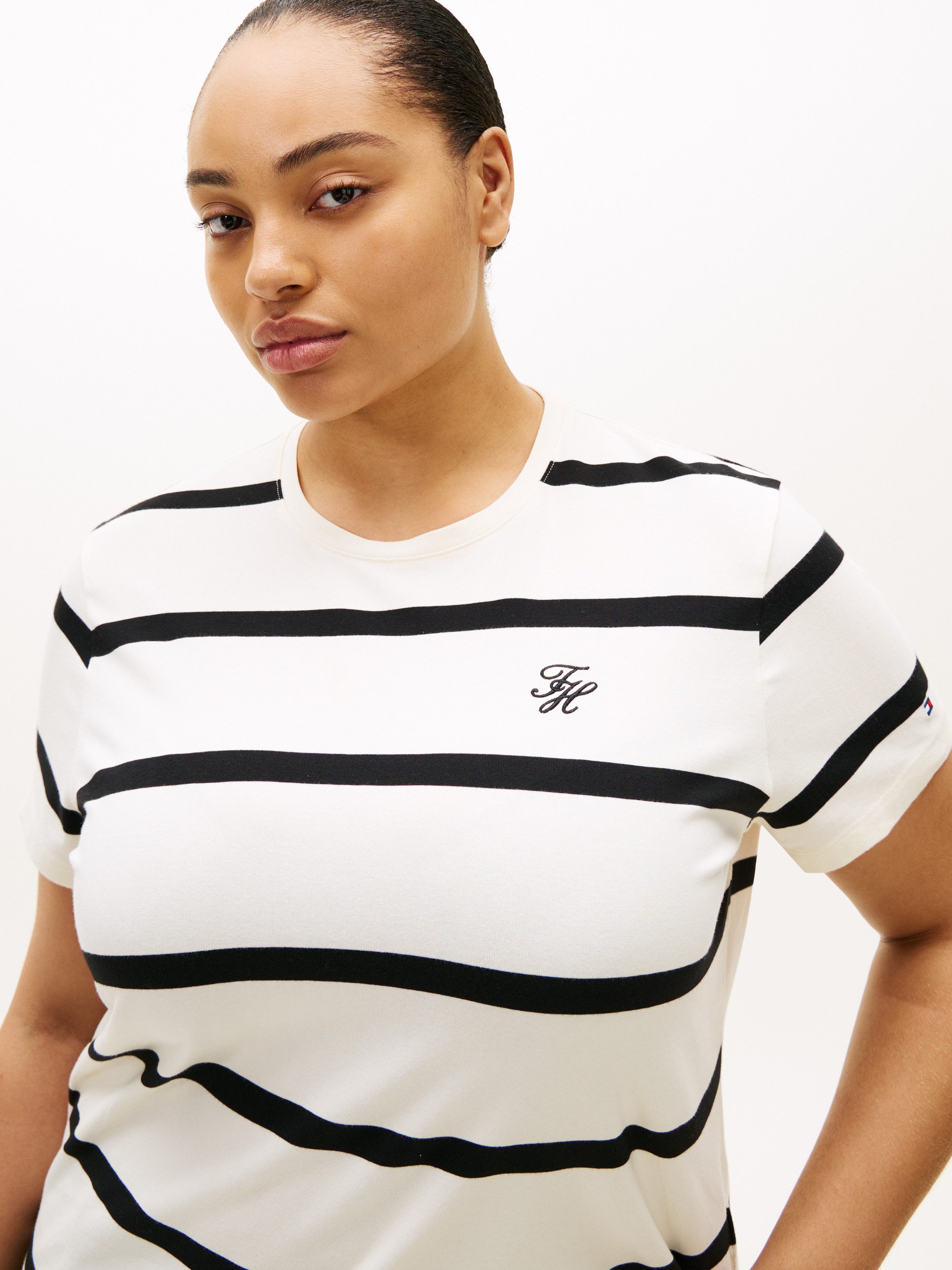 Tommy Hilfiger Curve Kurzarmshirt CRV TH günstig online kaufen