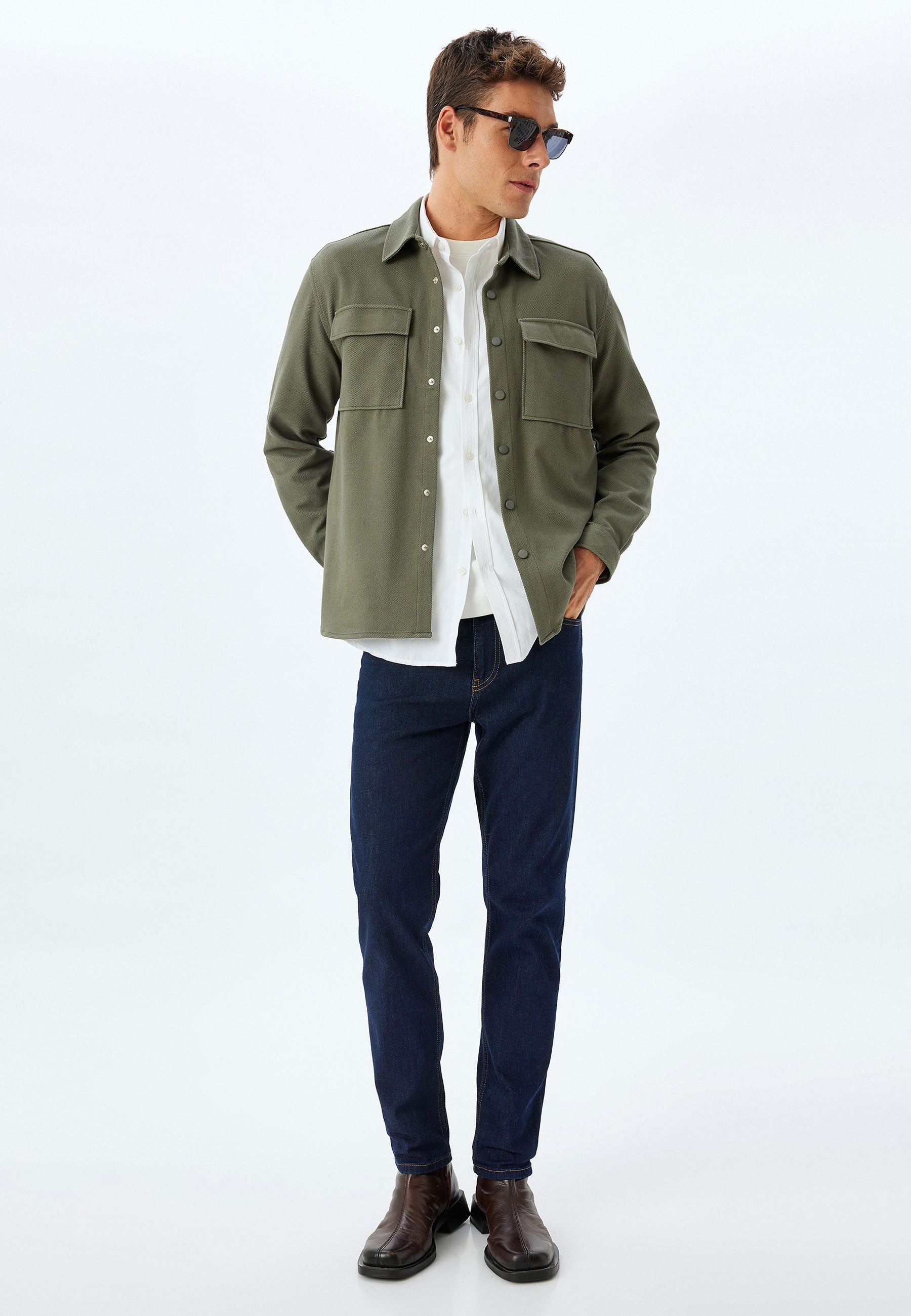 Koton Hemdjacke Regular Normale Länge
